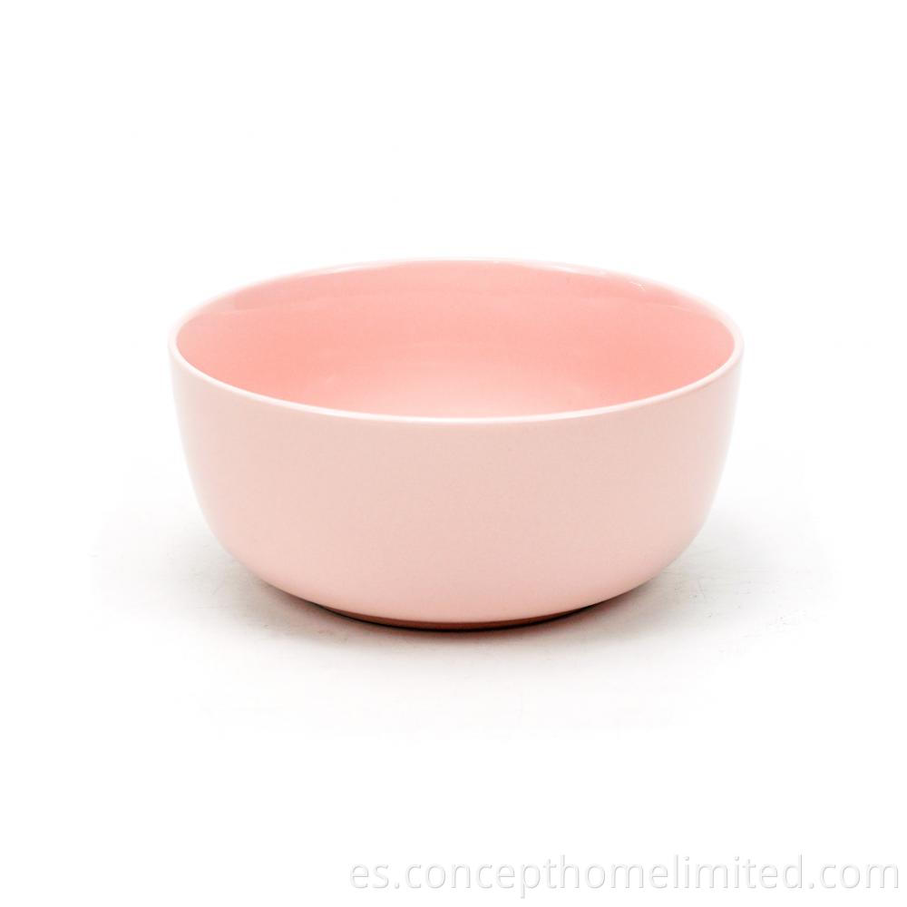 Reactive Glazed Stoneware Dinner Set In Pink Ch22067 G09 5